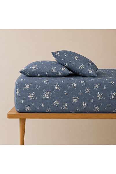 pınarhome collectıon Fabric Elastic Bed Sheet Set for Padded Beds (Corner Dep...