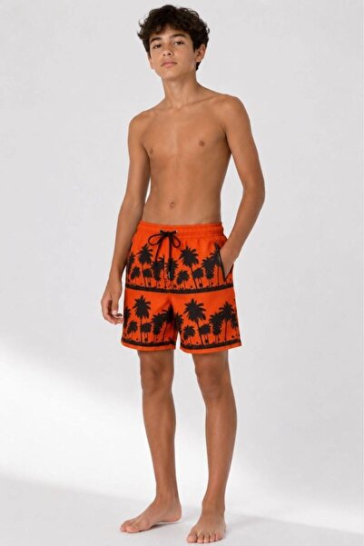 Mariposa Secret Children's Premium Swim Shorts with Zipper Pockets and Mesh L...