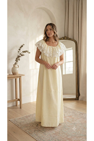Maison Emarat Night Gown with Lace detailing