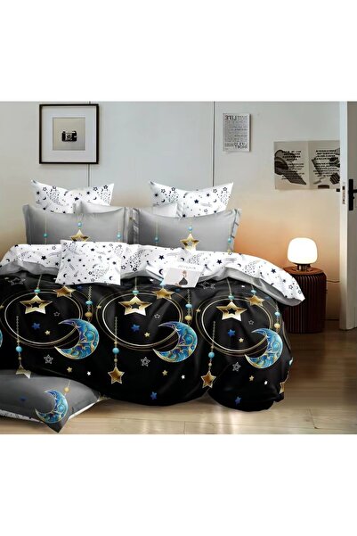 CHIRASO Set Lenjerie Pat CHIRASO, 4 Piese, Bumbac Satinat, Cearceaf clasic 22...