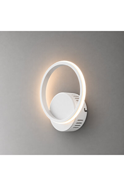 TT AYDINLATMA TT305-1-BY (مع ضوء LED أصفر) شمعدان LED دائري مفرد باللون الأبي...