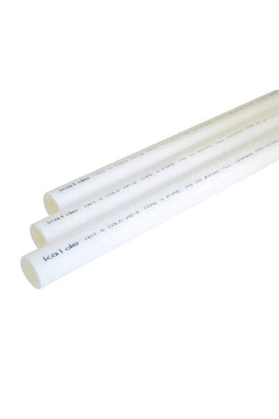 KALDE 20MM PPR DÜZ BEYAZ BORU PN20 100M (2M X 50 ADET )