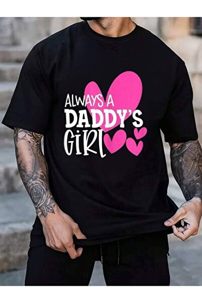 4Car قميص 100% قطن بطباعة "Always A Daddy's Girl" للبنات والنساء والرجال، تي ...