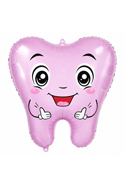 BeySüS My First Tooth Tooth Figure Pink Foil Balloon