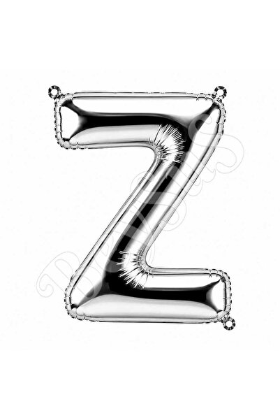 BeySüS Letter Z Foil Balloon Silver Color (100 cm)