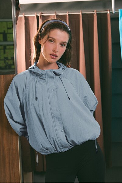 Stradivarius Büzgü detaylı crop ceket