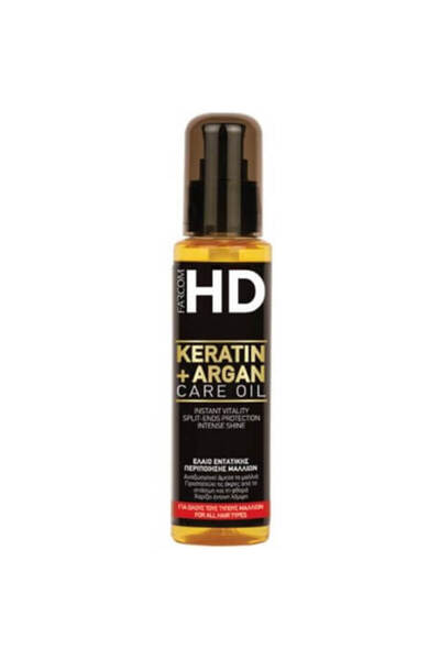 FARCOM HD OIL ΜΑΛΛΙΩΝ 100ml - (KERATIN+ARGAN)