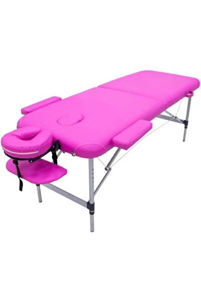 Globalstar Global Star Aluminum Folding Massage Bed, Pink