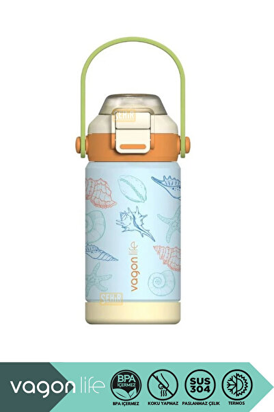 Vagonlife 360ml New Collection Patterned 6-Hour Hot/Cold Stainless Steel Ther...