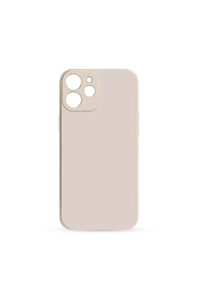 OEM Husă compatibilă cu iPhone 12, iPhone 12 Pro, din silicon, Bej - nude