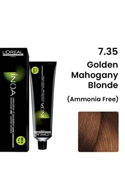 L'Oreal Paris صبغة شعر إينوا - رقم. 7.35 أشقر ذهبي من خشب الماهوجني