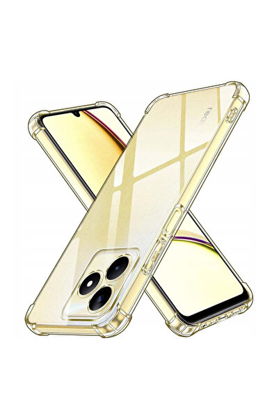 Techsuit Husă pentru Realme C51, din silicon transparent, rezistentă la șocur...