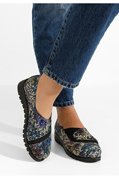 B T Shoes Women's casual Leather shoes Janora multicolor