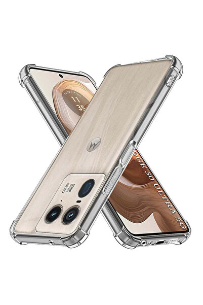 Techsuit Case for Motorola Edge 50 Ultra, Shockproof Clear Silicone, transpar...
