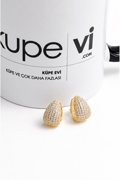 Küpevi 14 Ayar Altın Kaplama Zirkon Taşlı Kadın Küpe | Xuping | Aura Collection
