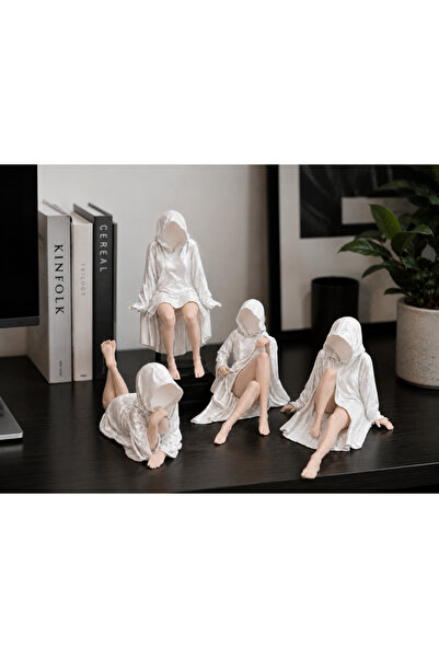Agno Works 3D Baskı Kapüşonlu Gizemli Figür – Gotik Minimal Dekoratif Heykel ...