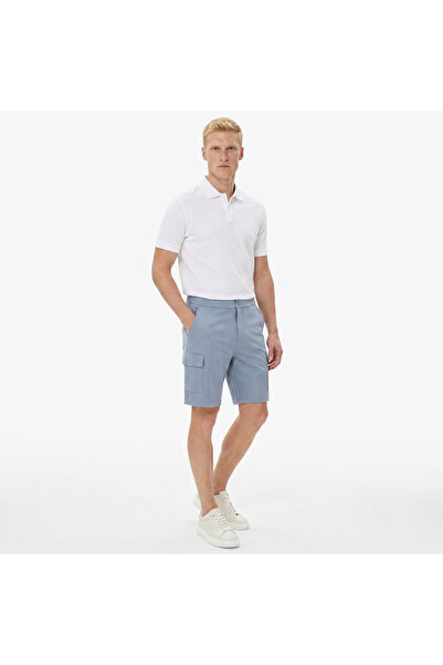 Nautica Erkek Mavi Regular Fit Kargo Şort