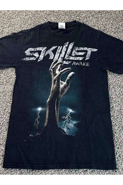 LİNA06 تي شيرت Skillet Awake Music Band Hand Lightning مقاس S إلى 5XL 2F1897