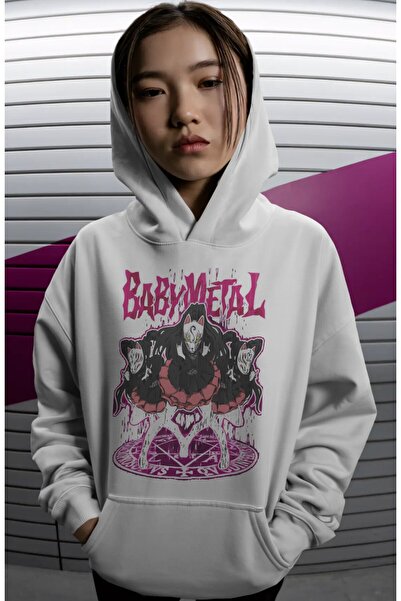 SEVBANO Baby Metal Rock Trupa de muzică metalică Hanorac premium supradimensi...