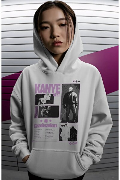 SEVBANO Kanye West Rapper Singer Back Printed Unisex Oversize Premium Hoodie