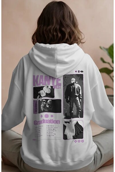SEVBANO Kanye West Rapper Singer Back Printed Unisex Oversize Premium Hoodie