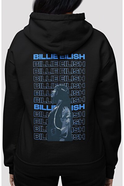 SEVBANO Σχέδιο Billie Eilish Singer με στάμπα στην πλάτη, Unisex Oversize Χτε...
