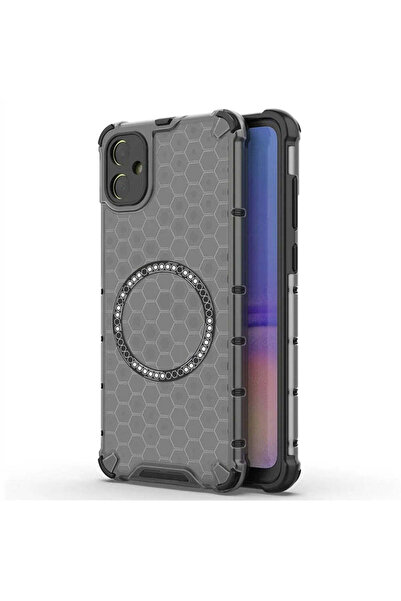 Techsuit Husă pentru Samsung Galaxy A05, HoneyComb Shield MagSafe, alb - negru