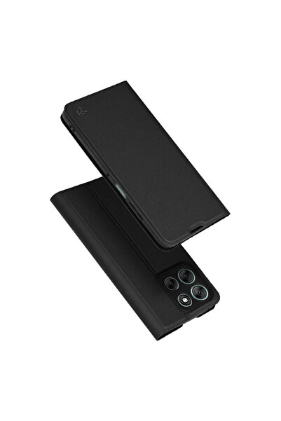 Techsuit Husă pentru Motorola Moto G56, Magskin Book, negru - negru