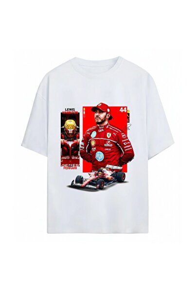 SVART WEAR Μπλουζάκι Lewis Hamilton με στάμπα Unisex Oversize από 100% βαμβάκι