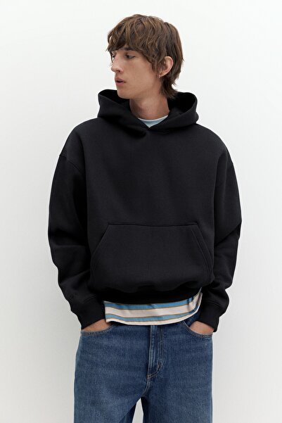 Pull & Bear Kapüşonlu boxy sweatshirt