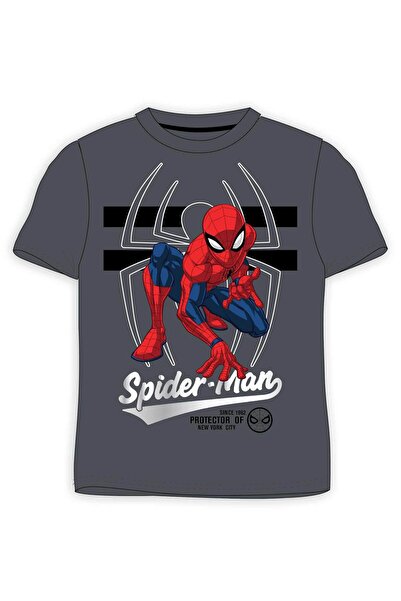 Marvel Spider-Man Classics Σπάιντερ-Μαν Γκρι μπλουζάκι 4-9 ετών με στάμπα και...
