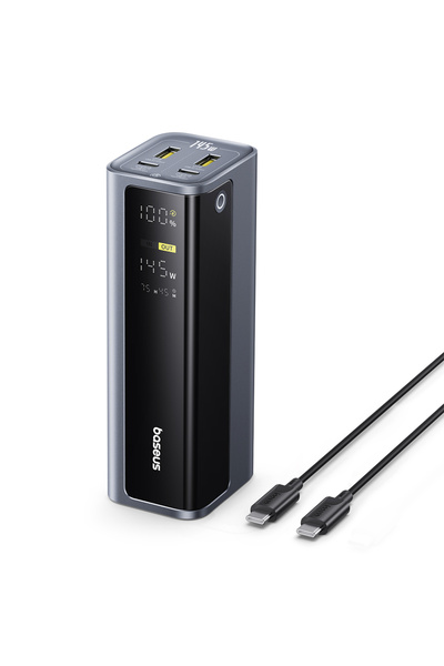 Baseus Външна батерия EnerGeek GP12 (P10082109813-00) - с кабел Type-C PD3.0,...