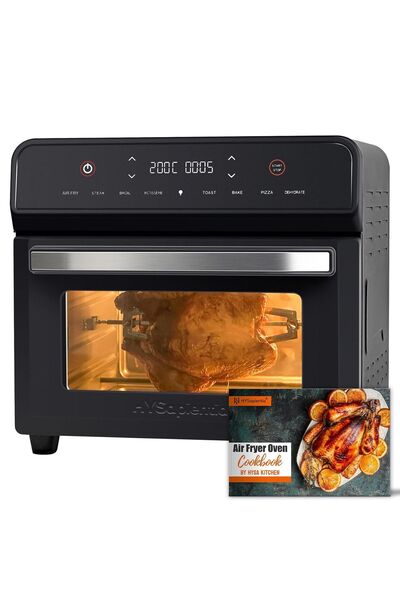 Dotail Friteuză cu aer cald, 24L, 1800W, 8 programe, ecran tactil LED, 41 x 4...