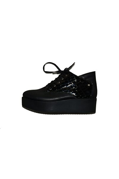 OEM Pantofi cool, de culoare negru cu platforma