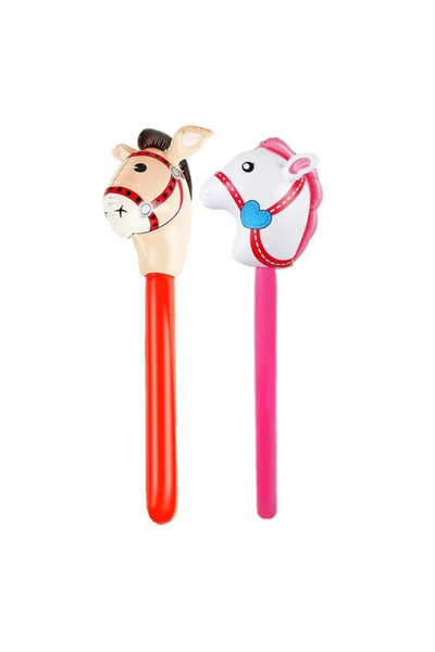 Choice1 MTB-RD-PI 4-Piece Set Of Horse Head Inflatable Stick Pvc Inflatable T...