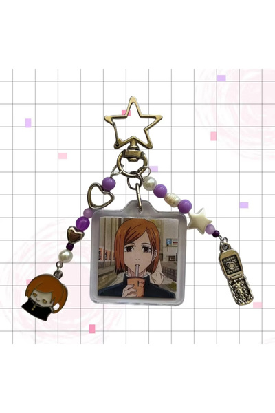 Choice3 2 Cute JJK Keychain inspired Keychain Anime Gojo, Itadori, Megumi, No...