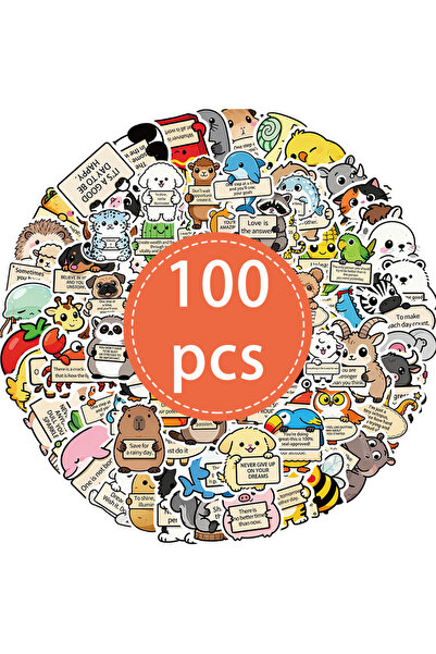 Choice 100PCS-TZ-480 100PCS Emotional Support Animal Stickers Motivational Af...