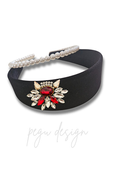 pegu baby collection ΣΕΤ LUX 2 ΤΕΜΑΧΙΩΝ: ΚΟΡΝΗ ΜΕ ΠΕΡΙΓΡΑΜΜΑ ΚΑΙ ΠΕΤΡΕΣ, ΜΑΥΡ...