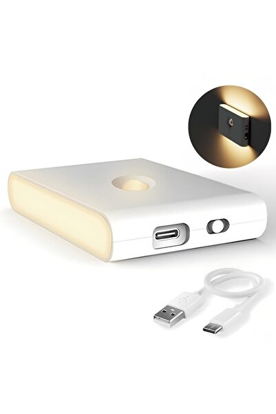Velaris Lampă de veghe dreptunghiulară cu montare pe perete, cu senzor de miș...