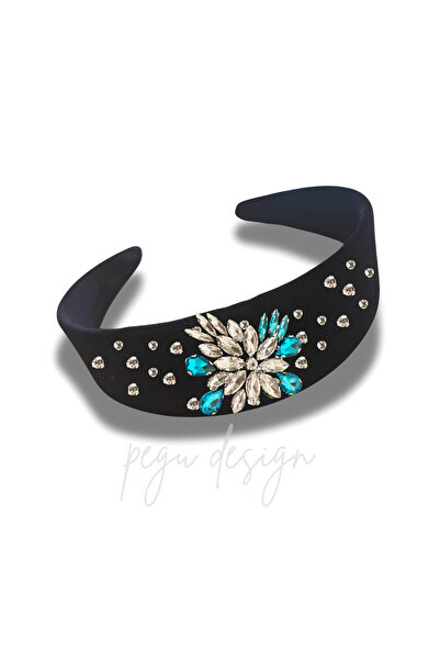 pegu baby collection ΣΕΙΡΑ DİANA ΜΕ ΠΕΤΡΕΣ ΛΟΥΞ ΚΑΙ ΜΑΥΡΟ ΒΕΛΟΥΔΙΝΟ ΣΤΕΦΑΝΙ