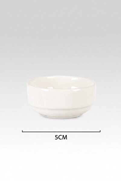 İpek Porselen Set of 6 60 ml Nergis Porcelain Honey Bowls Breakfast Sauce Jam...