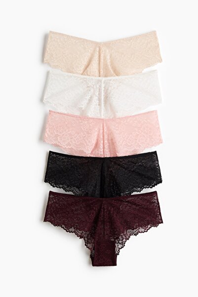 H&M 5'li Dantel Hipster Külot