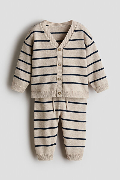 H&M 2 Parçalı Pamuklu Triko Set