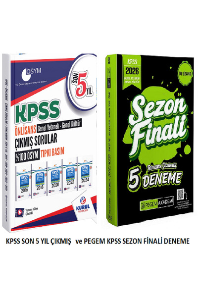 Pegem Akademi Yayıncılık Pegem 2026 KPSS Ön Lisans Genel Yetenek Genel Kültür...
