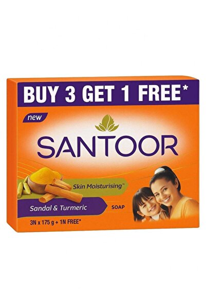 santoor Skin Moisturizing Sandal & Turmeric Bathing Soap with. Nourishing & A...