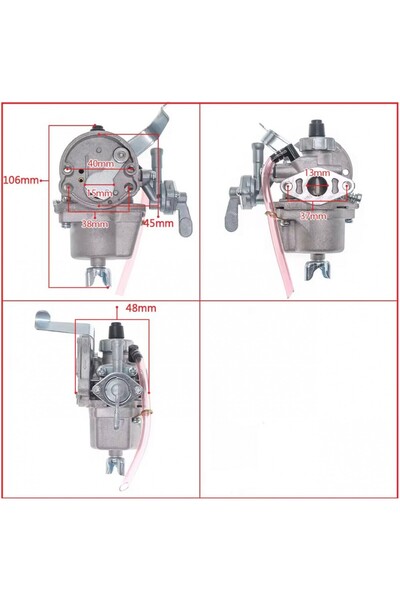 Honda Carburator complet pentru motocoasă în 4 timpi GX35 / 139F – Compatibil cu GX35, UMK435, trimmer și motocoasă de 35cc