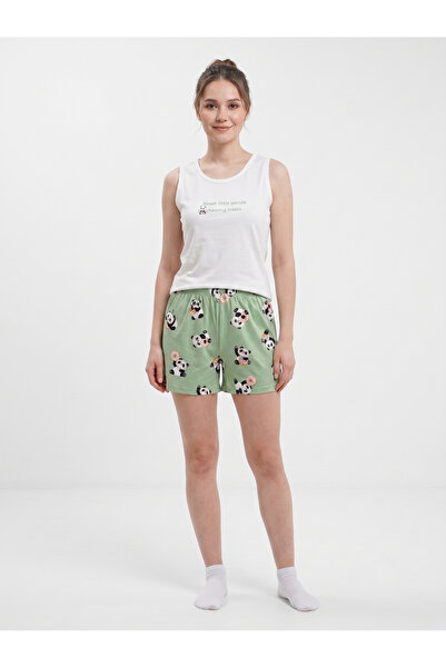 FAMES PİJAMA Pajama Sets - White - Shorts Length