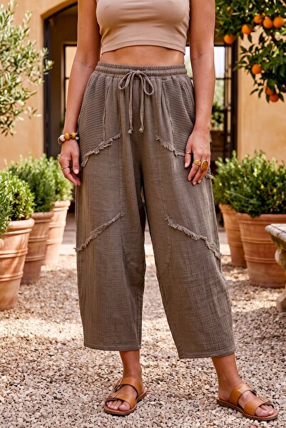 Chiccy Trousers - Brown - Normal waist