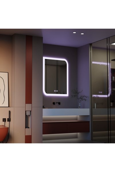 Alessandro DESIGN Oglinda LED CLARIVO Dreptunghiulara, 14W, 60X80cm, Touch, Sistem Dezaburire