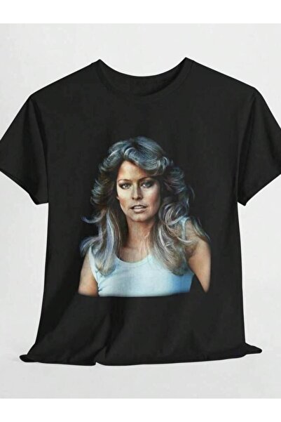 26LIK Vintage Farrah Fawcett T-Shirt, Retro 70s Tee, Classic Iconic Print, Un...
